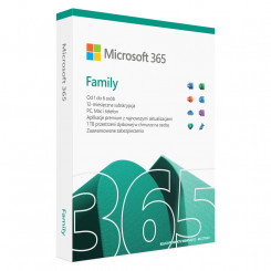 Microsoft 365 Family 1 x litsents Poola tellimus 1 aasta(t)