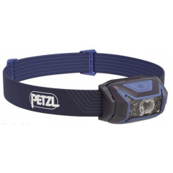 Светодиодный фонарь Petzl ACTIK Blue с повязкой на голову