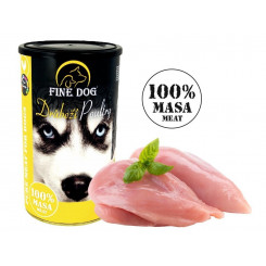 Fine Dog canned poultry for dogs 100% meat (8x1200g)