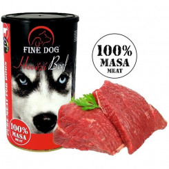 Консервы Fine Dog говяжьи для собак 100% мясо 1200г