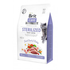 BRIT Care Grain-Free Sterilized Weight Control - сухой корм для кошек - 2 кг