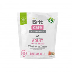 BRIT Care Dog Sustainable täiskasvanud väikest tõugu kana ja putukad - koera kuivtoit - 1 kg