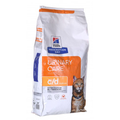 HILL'S PRESCRIPTION DIET Feline c / d Urinary Care Multicare Dry cat food Chicken 8 kg