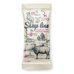 SYTA MICHA Sheep line Овечка в коже лосося с ежевикой - жевательная резинка для собак - 12 см