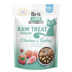 BRIT Care Raw Treat Urinary kana kalkuniga - kassi maiused - 40g