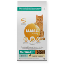 IAMS for Vitality Adult Стерилизованный со свежей курицей - сухой корм для кошек - 3кг