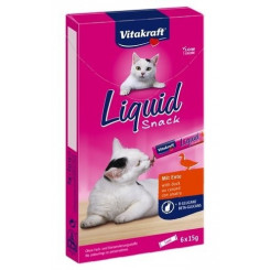 VITAKRAFT Liquid Snack Duck - cat treats - 6 x 15g