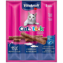 VITAKRAFT CatStick Classic Cod and saithe - cat treats - 18g