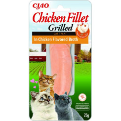 INABA Grilled Chicken Fillet in chicken flavored broth - cat treats - 25 g