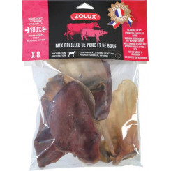 ZOLUX Уха говяжья и свиная - жевательная резинка для собак - 200г