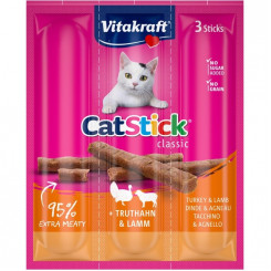 VITAKRAFT Cat Stick Kalkuni ja lambaliha - kassi maiused - 18g