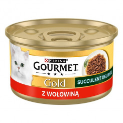PURINA Gourmet Gold Succulent Delights Beef - kassi märgtoit - 85g