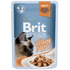BRIT Premium с филе индейки - влажный корм для кошек - 85г