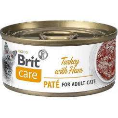 BRIT Care Turkey с паштетом из ветчины - влажный корм для кошек - 70г