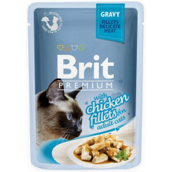 BRIT Premium с куриным филе - влажный корм для кошек - 85г