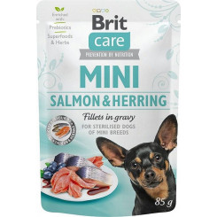BRIT Care Mini Salmon&Herring Sterilized - Влажный корм для собак - 85 г