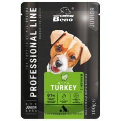 SUPER BENO Junior Turkey - wet dog food - 100 g