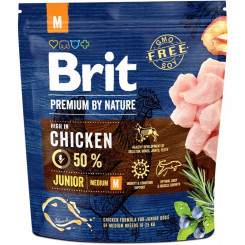 BRIT Premium by Nature Junior M Chicken - сухой корм для собак - 1 кг