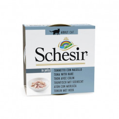 SCHESIR in jelly Tuna with hake - wet cat food - 85 g