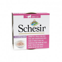 SCHESIR in cooking water Tuna with chicken and rice - wet cat food - 85 g
