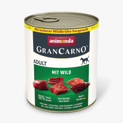 ANIMONDA GranCarno Adult Game  - wet dog food - 800g
