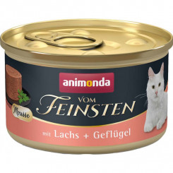 ANIMONDA Vom Feinsten Mousse Salmon and Poultry - влажный корм для кошек - 85 г