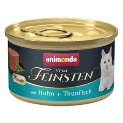 ANIMONDA Vom Feinsten Mousse Chicken and Tuna - влажный корм для кошек - 85 г