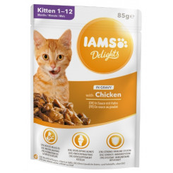 IAMS Delights Kitten Chicken kastmes - märg kassitoit - 85g