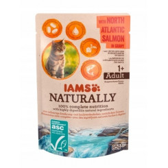 IAMS Naturally Adult с североатлантическим лососем в соусе - влажный корм для кошек - 85г