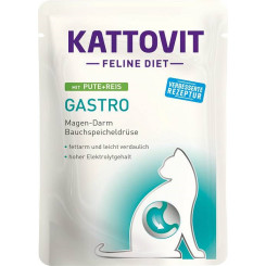 KATTOVIT Feline Diet Gastro Турция с рисом - влажный корм для кошек - 85г