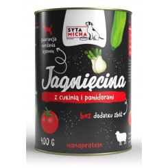 SYTA MICHA Lamb with tomatoes and zucchini - wet dog food - 400g