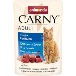 ANIMONDA Carny Adult с говядиной и цесаркой - влажный корм для кошек - 85г