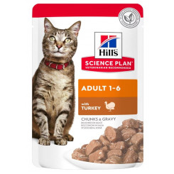 Hill's Science Plan Adult с индейкой - влажный корм для кошек - 85 г