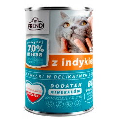 FRENDI with Turkey chunks in delicate sauce - wet cat food - 400g