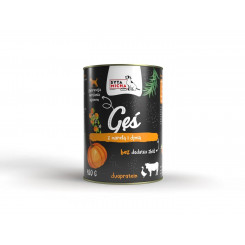 SYTA MICHA Goose with beef, apricot and pumpkin - wet dog food - 400g