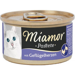MIAMOR Pastete Poultry hearts - wet cat food - 85g