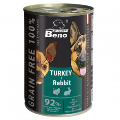 SUPER BENO Turkey and rabbit - wet dog food - 415g
