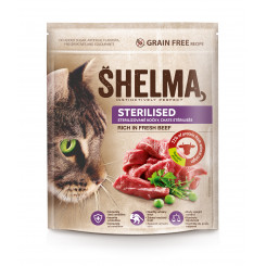 Шельма стерильная для кошек со свежим мясом животных, беззерновая 750г