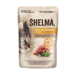 Shelma cat food chicken fillet with tomato and herb sauce 28x85g