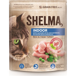 Shelma for indoor cats with fresh turkey, grain-free 750g