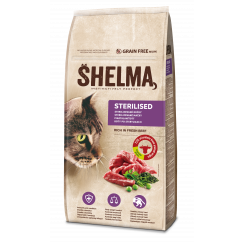 Shelma sterile for cats with fresh animal meat, grain-free 8 kg