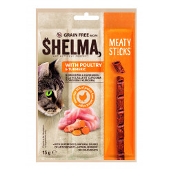 Shelma sticks with chicken and turmeric for cats 15g
