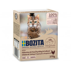 Bozita cat canned chicken and turkey pieces in sauce 6x370g