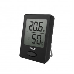 Duux Sense Hygrometer + Thermometer Black LCD display