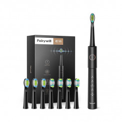 FairyWill FW-E11 sonic toothbrush with head set (Black)