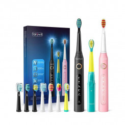 A family set of sonic toothbrushes with a set of FairyWill FW-507 heads