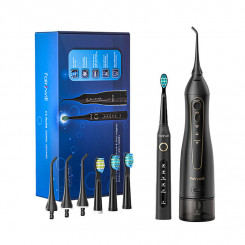 Sonic toothbrush with a set of tips and an irrigator FairyWill FW-507+FW-5020E (black)