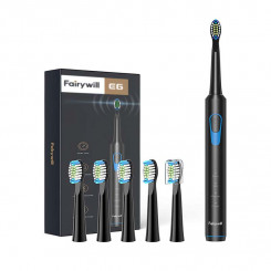 FairyWill FW-E6 sonic toothbrush with head set (Black)