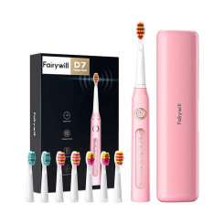 FairyWill FW-507 Plus sonic toothbrush with head set and case (pink)