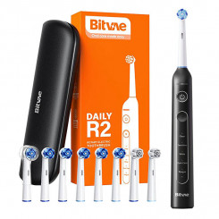 Bitvae R2 Rotary Toothbrush with Head Set and Case (Black)